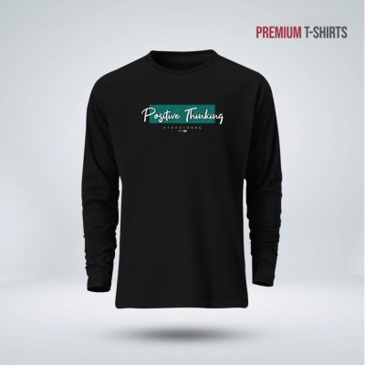 Men's Full Sleeve (Positive Thinking) T-Shirt